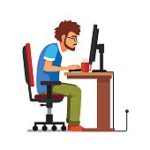 man on laptop